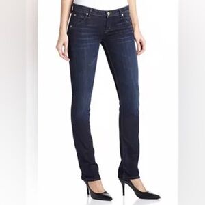 Hudson woman’s  mid-rise Jeans “Carly flap straight” denim jeans size 25